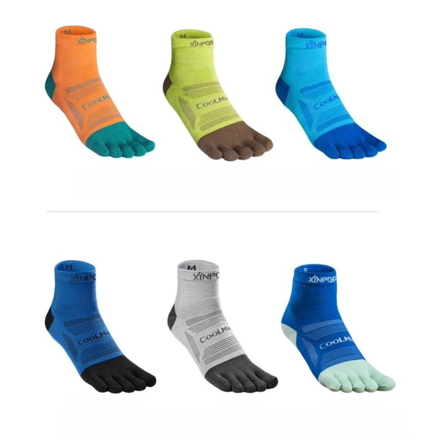 Sock Garter Men - 3 paia/set di calzini a cinque