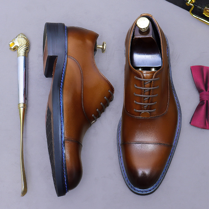 Formal Men Daily Wear Footwear - Nuove Scarpe Oxford in Vera Pelle